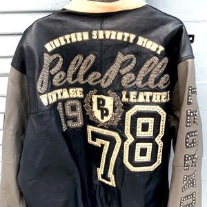 Blue & white pelle pelle great condition